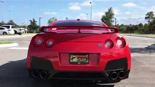 2010 Nissan GTR Straight Pipe revs and launch [upl. by Asoramla]