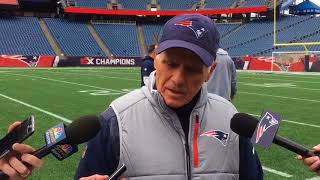 Dante Scarnecchia says “no one’s satisfied” with New England Patriots OL performance [upl. by Kenneth]