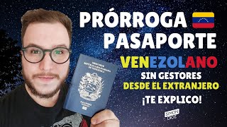 Como Solicitar PASAPORTE Venezolano por 10 años en el exterior PRORROGA POR 5 años 5IMONDICE [upl. by Anihtyc316]