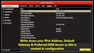 HIKVISION NVRDVR NETWORK SETUP [upl. by Macrae]