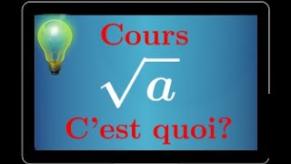 Cours ♦ Racine carrée √a • Comprendre la définition ♦ Quatrième Troisième [upl. by Earb]