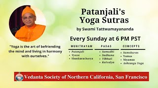 Patanjalis Yoga Sutras  Class 1  Swami Tattwamayananda [upl. by Granger971]