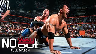 FULL MATCH  Kurt Angle vs The Rock – WWE Title Match WWE No Way Out 2001 [upl. by Dean]