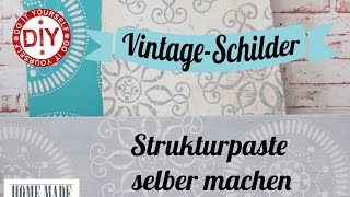 How To I Vintage Schilder mit 3DEffekt I Deko Inspirationen Selbstgemacht [upl. by Ytirahs]