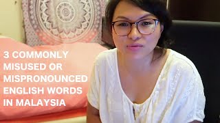 Malaysian EnglishManglish 3 Commonly Misused or Mispronounced English Words in Malaysia [upl. by Ronn722]