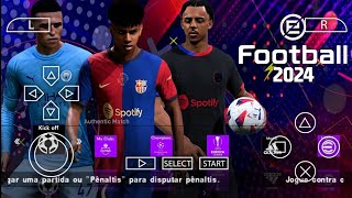 PES 2024 NEW PPSSPP UPDATE LITE How To Install PS 5 Camera [upl. by Trilbi602]