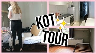 KOT VERHUIZEN  ROOM TOUR studentenkamer keuken badkamer [upl. by Adialeda]