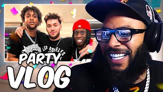 ClarenceNyc Reacts To Adin Ross Twitch Con X Bronnys Party Vlog [upl. by Waxler]