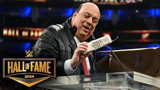 Paul Heyman pays homage to the history of ECW WWE Hall of Fame 2024 highlights [upl. by Bremble]