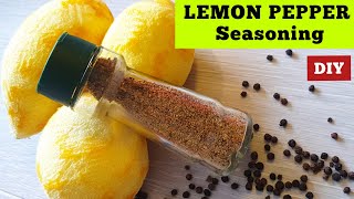 Easy Lemon Pepper Seasoning Blend Recipe How To Make Lemon Pepper Seasoning MIX From SCRATCH [upl. by Modie]