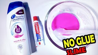 No GLUE  2018 How to make Shampoo and Toothpaste Slime [upl. by Kwok]