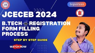 How to Fill Jceceb btech Application form 2024Jceceb Counselling 2024 Btech registrationJceceb24 [upl. by Googins]