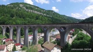 VIADUCS DE MOREZ MORBIER  JURAMANIA DRONE [upl. by Adlihtam]