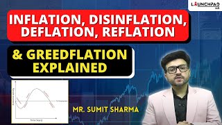 What is Inflation Disinflation Deflation Reflation amp Greedflation Explained  UPSC Economy [upl. by Laud387]