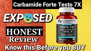 carbamide forte testo 7x Testosterone HONEST review  with LAB TEST [upl. by Dorrahs]