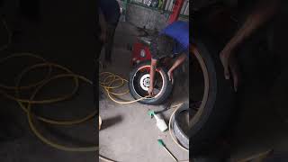 Diy tyre change bmw s1000rr [upl. by Rockel]