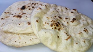 Tawa Naan Recipe No Oven No Yeast Naan Without TandoorNaan Recipe Without YeastFezi baji vlogs [upl. by Lovmilla]