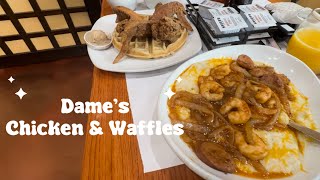 Best Breakfast In Durham NC  Dame’s Chicken And Waffles Review  Durham Restaurants [upl. by Yelrebmik]