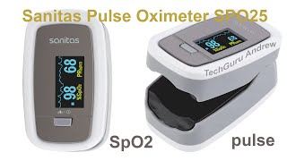 Sanitas Pulse Oximeter SPO25 TESTING [upl. by Itteb200]