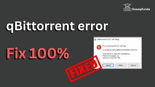 qBittorrent error [upl. by Ramar]