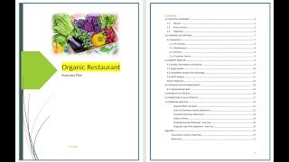 Organic Restaurant business plan [upl. by Hyps65]