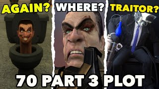 SKIBIDI TOILET 70 PART 3 PLOT  Episode 70 Part 3 SKIBIDI TOILET ALL Easter Egg Analysis Theory [upl. by Everson]