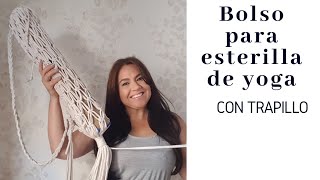 Bolso de yoga de MACRAMÉ  bolso para esterilla de yoga [upl. by Zsa]