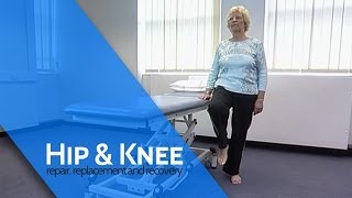 Hip Flexion in Standing  Hip Replacement PostOp Physio amp Exercises [upl. by Atikcir]