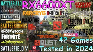 RX 6600 XT  Test in 42 Games in 2024  RX 6600 XT Gaming [upl. by Teerprug]