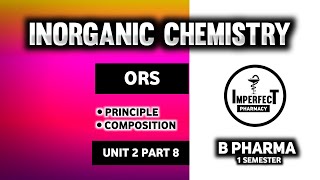 ORS  Oral Rehydration Salt  Composition Of Ors  Pharmaceutical Inorganic Chemistry  B Pharma [upl. by Hersch]