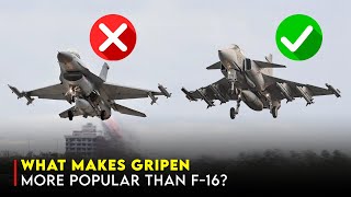 JAS 39 Gripen vs F16 Can It Overtake the F16s Global Dominance [upl. by Oiretule]