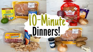 10 MINUTE RECIPES  5 Tasty amp QUICK Dinner Ideas  Best Home Cooked Meals Made EASY  Julia Pacheco [upl. by Nallij299]