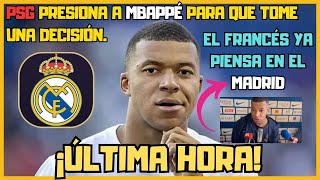 NOTICIA  PSG lanza ultimátum a MBAPPÉ [upl. by Enilorak467]