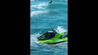 Inexperienced driver swamps SeaDoo RXPX  Improper operation creates unsafe situation [upl. by Eade]