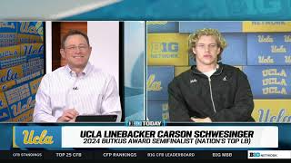 Carson Schwesinger Interview on B1G Today Nov 14 2024 [upl. by Joni]