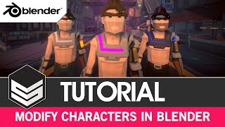 Modify Synty characters in Blender Tutorial by SyntyStudios [upl. by Harvie]