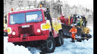 Heavy Recovery  Scania SBAT111 6x6 amp Scania 124 6x6  Sweden  4K [upl. by Lontson]