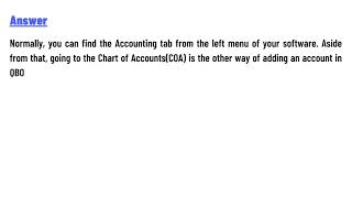 Where is the accounting tab in QuickBooks Online [upl. by Chloris517]