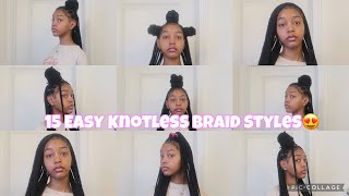 15 Trendy Knotless Box Braids Hairstyles  Quick amp Easy [upl. by Ecerehs832]