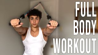 Full Body Resistance Band Workout At Home Workout [upl. by Hcnarb]