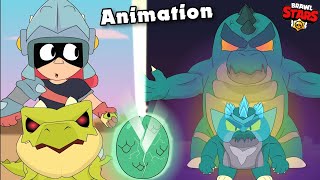 Brawl Stars Animation Godzilla Buzz vs Draco [upl. by Tiduj701]