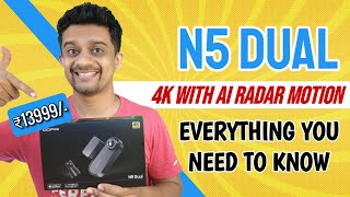 DDPAI N5 Dual 4K Dashcam REVIEW ₹13999  AI Radar Motion Detection  GPS  Built in eMMC Storage [upl. by Georgeta]