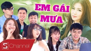 Schannel REACTION  Lần đầu xem MV EM GÁI MƯA  Hương Tràm và phản ứng bất ngờ khi thấy TRAI ĐẸP [upl. by Nanni965]