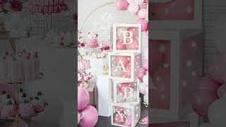 ✨ En 60 Segundos Inspiración para Decorar tu Baby Shower [upl. by Ahsyekat]