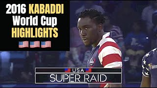 USA HIGHLIGHTS  2016 Kabaddi World Cup [upl. by Aley]