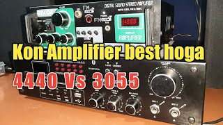 4440 Vs 3055 Amplifier comparison  4440 Vs 3055 Amplifier mein kon best hoga  La 4440  2N 3055 [upl. by Ordnasela]