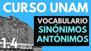 ✅Español UNAM Sinónimos y Antónimos  Homófonas y Homógrafas VOCABULARIO  Curso completo [upl. by Jann]