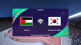 Jordan vs South Korea 20012024 AFC Asian Cup PES 2021 [upl. by Brand]