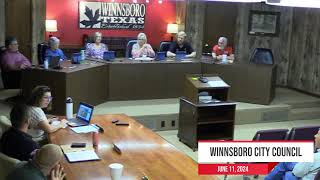 Winnsboro City Council [upl. by Essenaj]