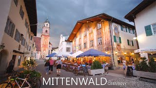 MITTENWALD GERMANY 🇩🇪  The Most Picturesque Evening Walk In Alpenwelt Karwendel 8K [upl. by Olecram308]